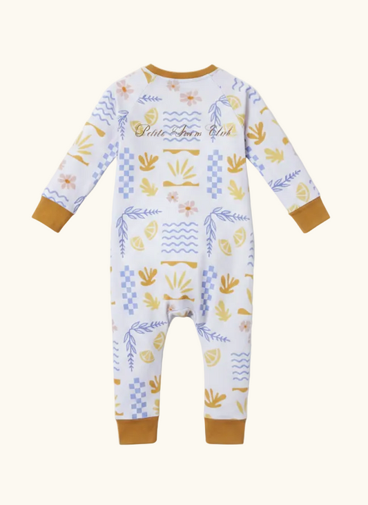 Capri UPF 50+ full-body baby swimsuit by Luca James Swim, alternate view 1