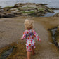 Garden Party UPF 50+ shorty toddler swimsuit by Luca James Swim