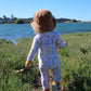 Capri UPF 50+ full-body baby swimsuit by Luca James Swim