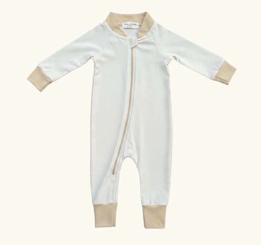 Sage UPF 50+ full-body baby swimsuit by Luca James Swim, alternate view 1